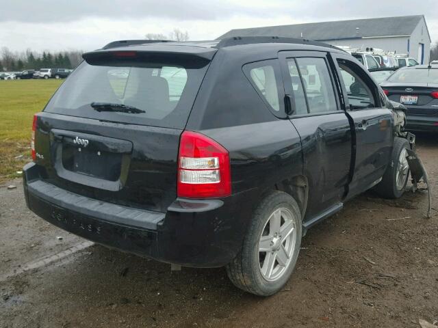 1J8FF47W07D170655 - 2007 JEEP COMPASS BLACK photo 4