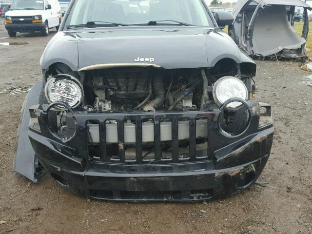 1J8FF47W07D170655 - 2007 JEEP COMPASS BLACK photo 9