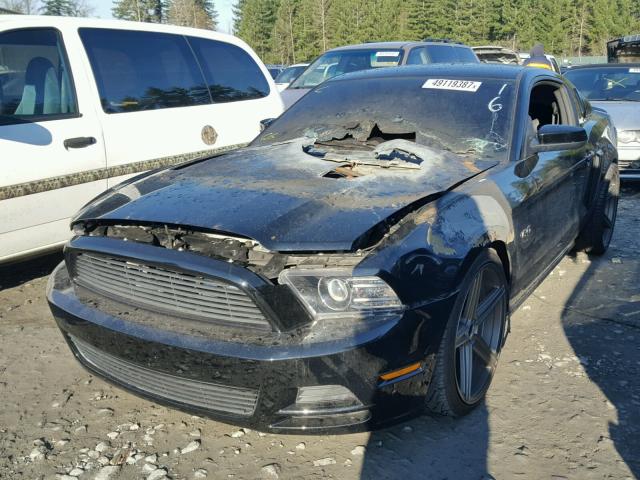 1ZVBP8CFXE5266300 - 2014 FORD MUSTANG GT BLACK photo 2