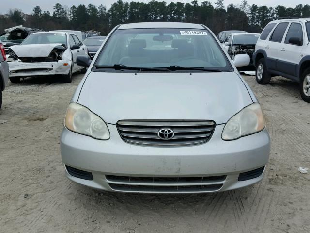 2T1BR32E24C271551 - 2004 TOYOTA COROLLA CE SILVER photo 9