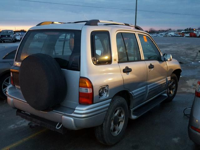 2CNBJ634116959242 - 2001 CHEVROLET TRACKER LT SILVER photo 4