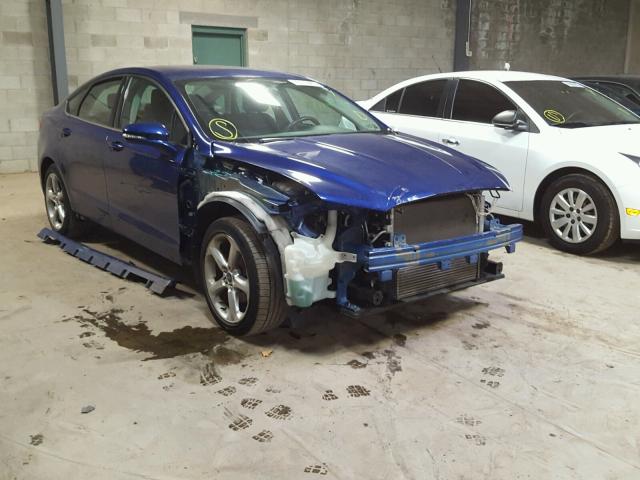 3FA6P0HR3DR137101 - 2013 FORD FUSION SE BLUE photo 1