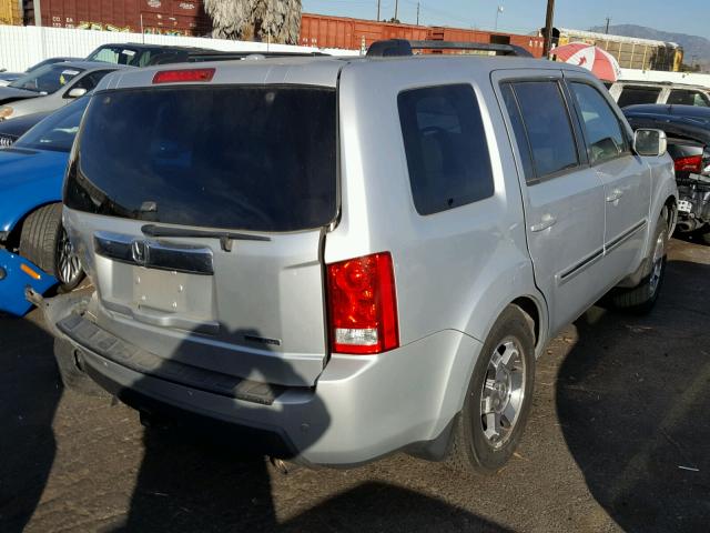 5FNYF38849B028380 - 2009 HONDA PILOT TOUR SILVER photo 4