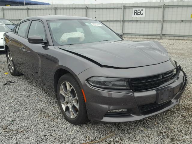 2C3CDXJG0FH754966 - 2015 DODGE CHARGER SX CHARCOAL photo 1