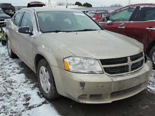 1B3LC46K48N272653 - 2008 DODGE AVENGER SE TAN photo 1