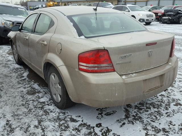 1B3LC46K48N272653 - 2008 DODGE AVENGER SE TAN photo 3