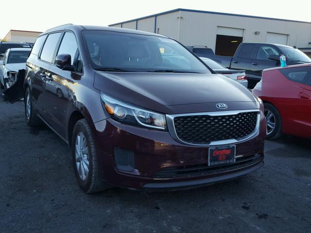 KNDMB5C12G6114375 - 2016 KIA SEDONA LX BURGUNDY photo 1