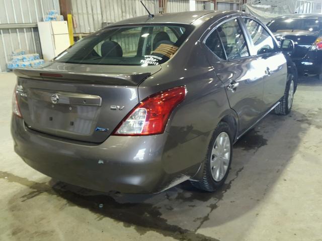 3N1CN7AP5DL856926 - 2013 NISSAN VERSA S BROWN photo 4