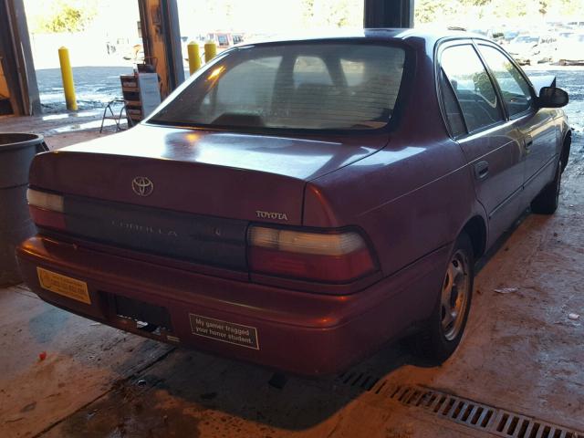 1NXBA02E7TZ453541 - 1996 TOYOTA COROLLA MAROON photo 4