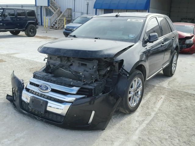 2FMDK3KC6DBA07958 - 2013 FORD EDGE LIMIT BLACK photo 2