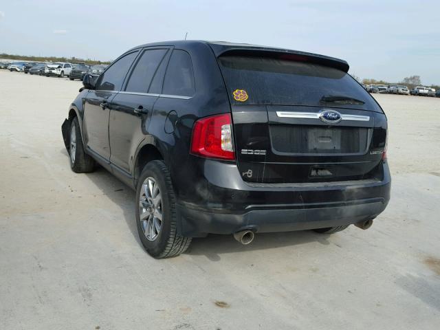 2FMDK3KC6DBA07958 - 2013 FORD EDGE LIMIT BLACK photo 3