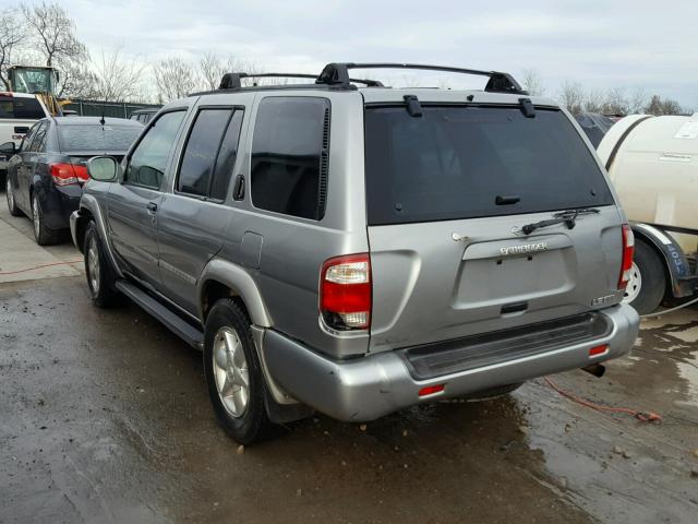 JN8DR09Y31W587944 - 2001 NISSAN PATHFINDER SILVER photo 3