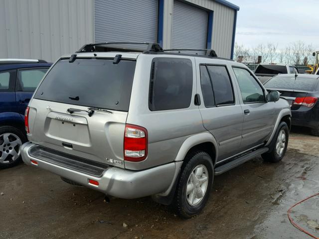 JN8DR09Y31W587944 - 2001 NISSAN PATHFINDER SILVER photo 4