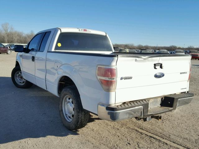 1FTFX1CF2DKG54097 - 2013 FORD F150 SUPER WHITE photo 3