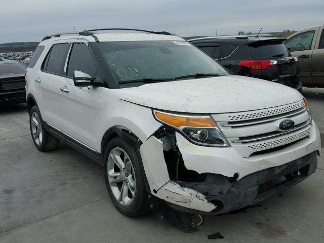 1FM5K8F86FGC57784 - 2015 FORD EXPLORER L WHITE photo 1