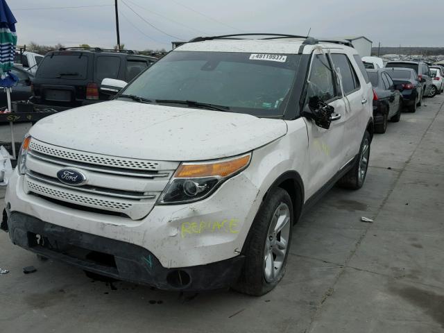 1FM5K8F86FGC57784 - 2015 FORD EXPLORER L WHITE photo 2