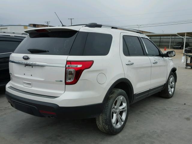 1FM5K8F86FGC57784 - 2015 FORD EXPLORER L WHITE photo 4