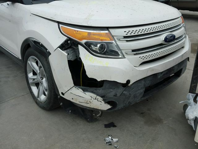 1FM5K8F86FGC57784 - 2015 FORD EXPLORER L WHITE photo 9