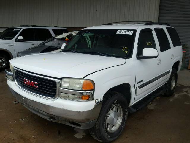 1GKEK13Z73R139630 - 2003 GMC YUKON WHITE photo 2