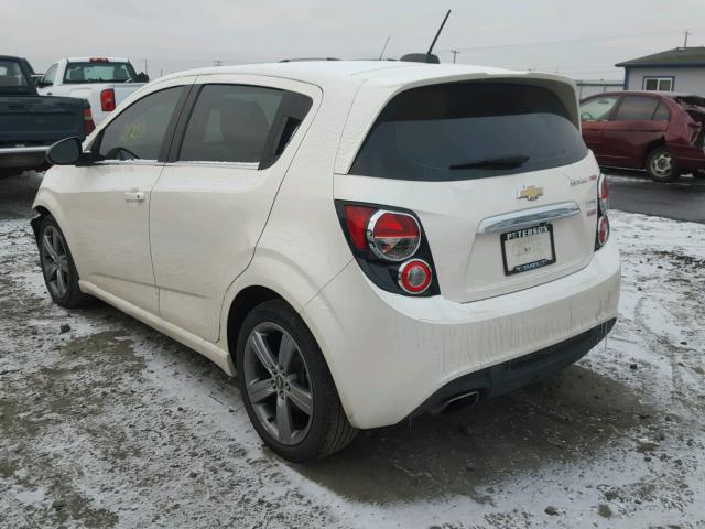 1G1JG6SB7F4149243 - 2015 CHEVROLET SONIC RS WHITE photo 3