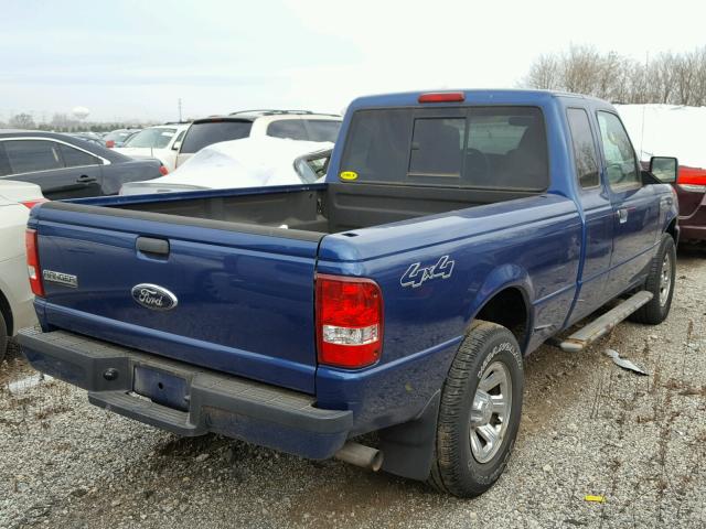 1FTYR15E58PA09587 - 2008 FORD RANGER SUP BLUE photo 4