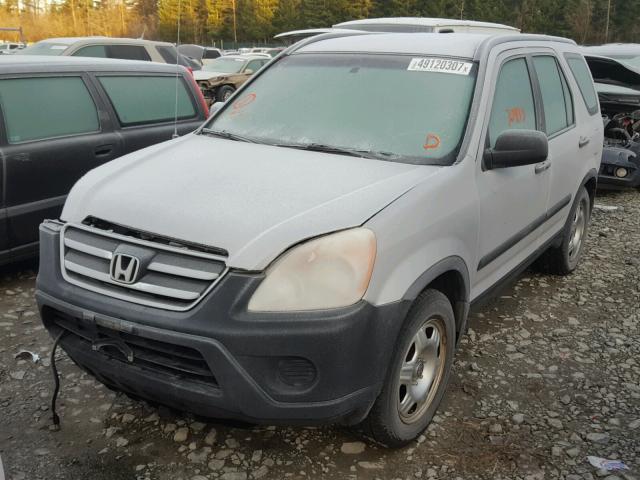 JHLRD78576C036010 - 2006 HONDA CR-V LX SILVER photo 2