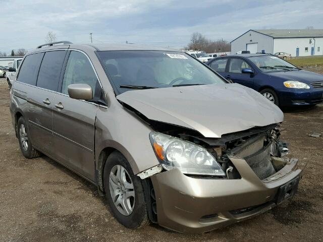 5FNRL384X6B409916 - 2006 HONDA ODYSSEY EX BEIGE photo 1