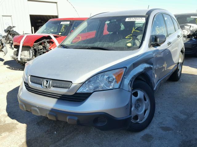 JHLRE48359C018782 - 2009 HONDA CR-V LX SILVER photo 2