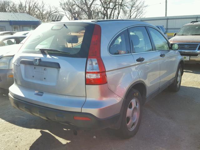 JHLRE48359C018782 - 2009 HONDA CR-V LX SILVER photo 4