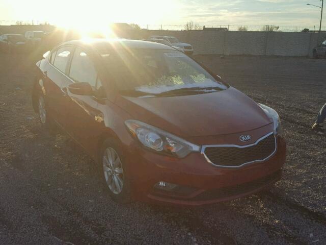 KNAFX4A85F5361413 - 2015 KIA FORTE EX RED photo 1