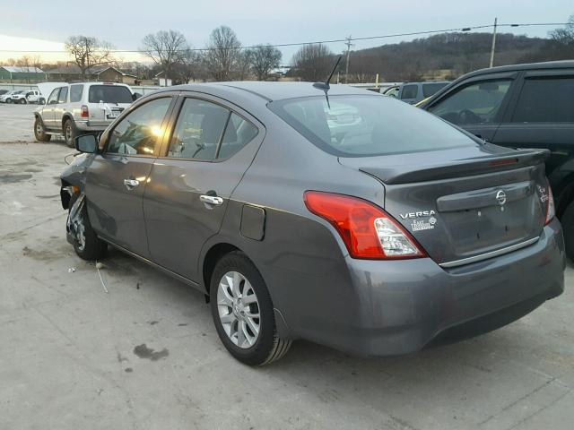 3N1CN7AP8HL832982 - 2017 NISSAN VERSA S GRAY photo 3