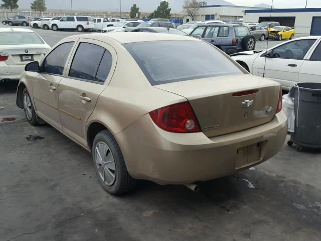 1G1AK52F257512797 - 2005 CHEVROLET COBALT GOLD photo 3