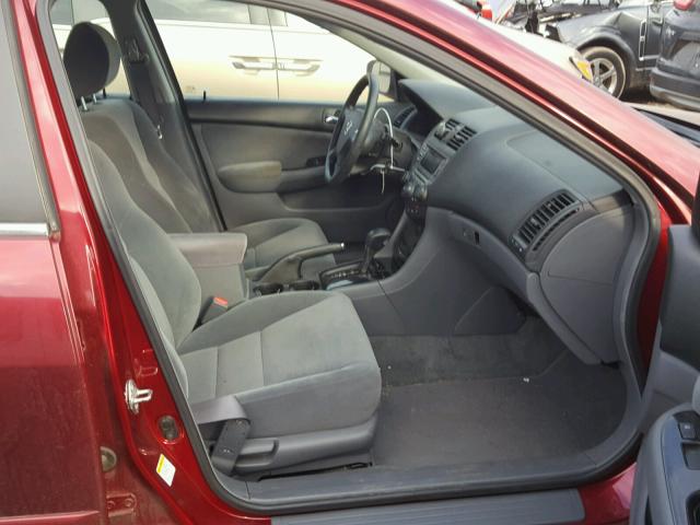 1HGCM563X6A122675 - 2006 HONDA ACCORD SE BURGUNDY photo 5