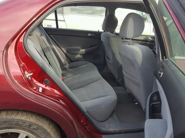 1HGCM563X6A122675 - 2006 HONDA ACCORD SE BURGUNDY photo 6