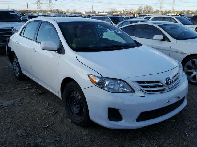 2T1BU4EE3DC012020 - 2013 TOYOTA COROLLA BA WHITE photo 1