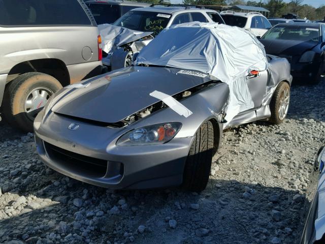 JHMAP21445S003569 - 2005 HONDA S2000 SILVER photo 2