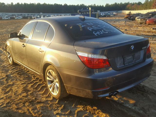 WBANW13529C163100 - 2009 BMW 535 I GRAY photo 3