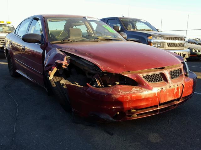 1G2NE52E95M102320 - 2005 PONTIAC GRAND AM S ბურგუნდია ფოტო 1