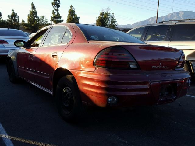 1G2NE52E95M102320 - 2005 PONTIAC GRAND AM S ბურგუნდია ფოტო 3