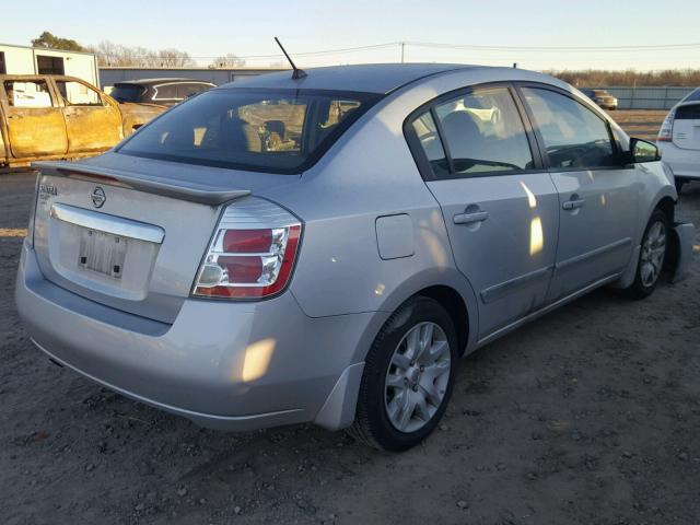 3N1AB6AP8CL605312 - 2012 NISSAN SENTRA 2.0 SILVER photo 4