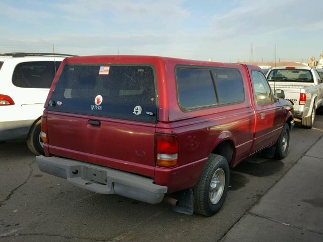 1FTCR10A1TUA46595 - 1996 FORD RANGER MAROON photo 4