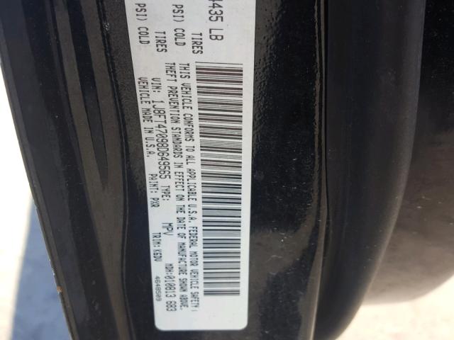 1J8FT47098D649565 - 2008 JEEP COMPASS SP BLACK photo 10