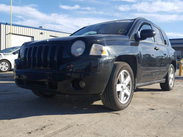 1J8FT47098D649565 - 2008 JEEP COMPASS SP BLACK photo 2