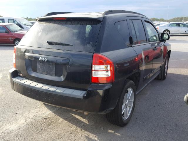 1J8FT47098D649565 - 2008 JEEP COMPASS SP BLACK photo 4