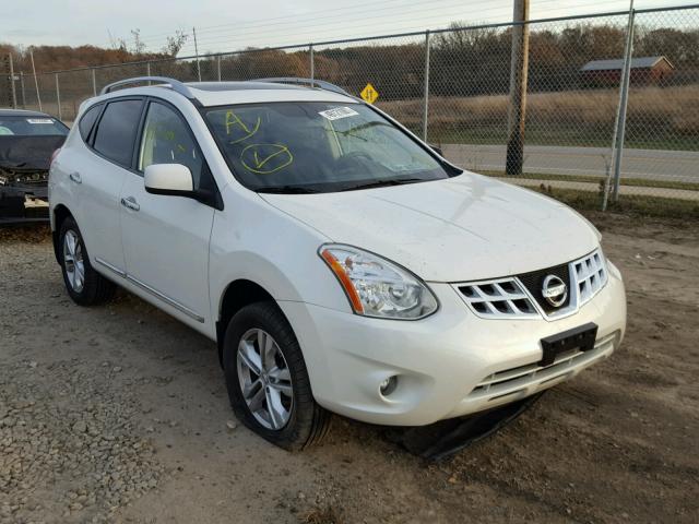 JN8AS5MV7DW631627 - 2013 NISSAN ROGUE S WHITE photo 1