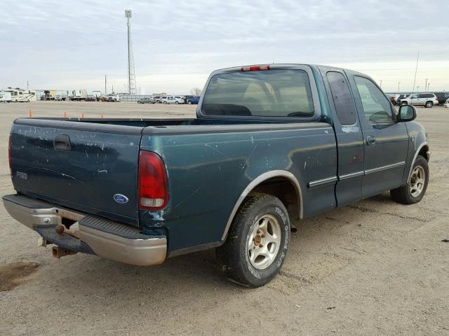 1FTEX17L1VKC16779 - 1997 FORD F150 GREEN photo 4