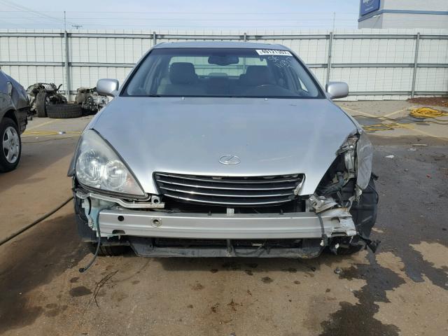 JTHBA30G840023289 - 2004 LEXUS ES 330 SILVER photo 9