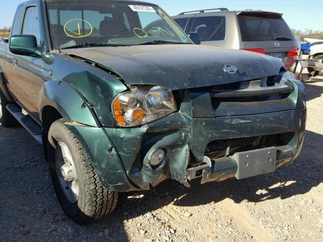 1N6ED26T11C320867 - 2001 NISSAN FRONTIER K GREEN photo 9