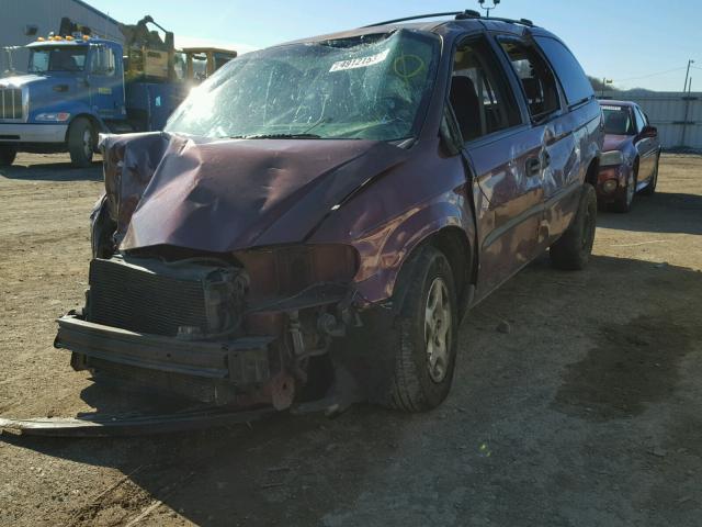 1D4GP24313B155906 - 2003 DODGE GRAND CARA MAROON photo 2