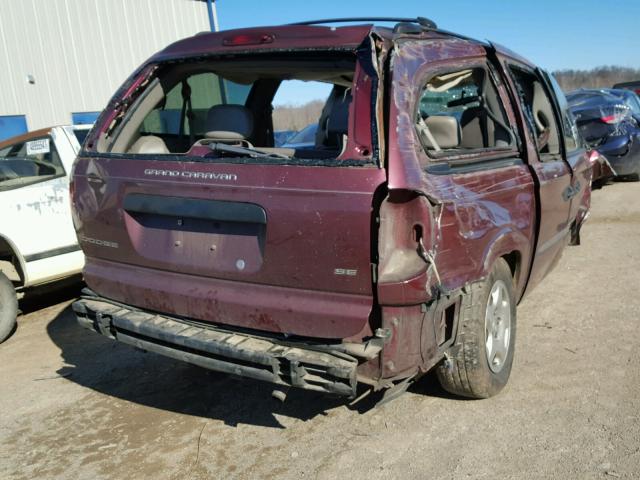 1D4GP24313B155906 - 2003 DODGE GRAND CARA MAROON photo 4